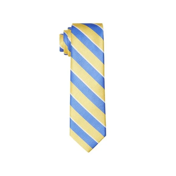 Tommy Hilfiger Boys Camden Stripe Tie - Yellow And Blue‎