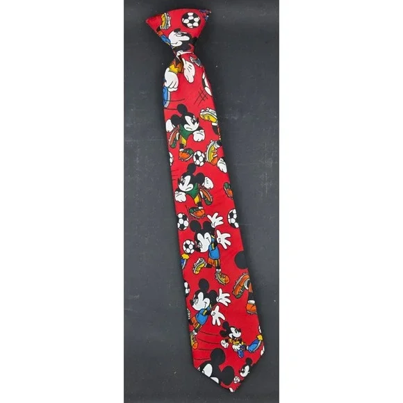 NICE! Vintage Youth Mickey Balancine Inc Polyester Clip-On Soccer Neck Tie 14