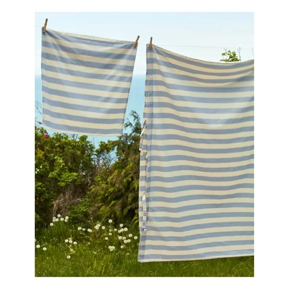 Striped Blue and White Duvet Cover - Classic Coastal Style