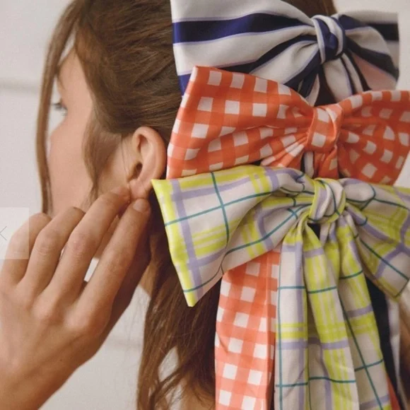 Anthropologie satin hair bow new with tags x 1 piece