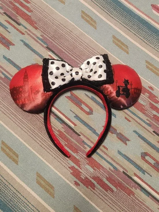 Disney Ciao Bella Epcot Italy Showcase Minnie Mouse Ears Headband