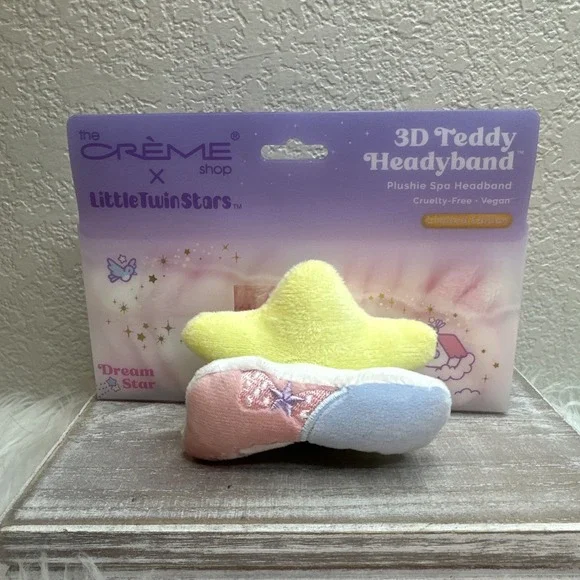 $11 🌙 The Creme Shop x Sanrio Little Twin Stars 3D Teddy Spa Headband NEW