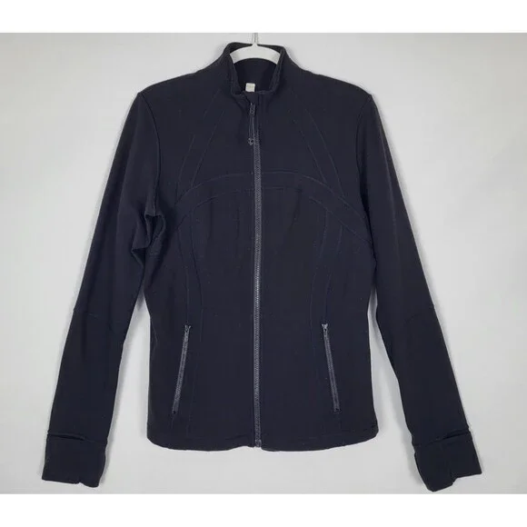 Lululemon Classic Define Jacket Black Luon Size 12