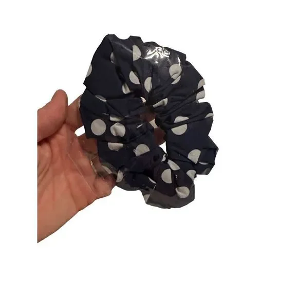 Lemlem navy‎ blue polka dot scrunchie NEW