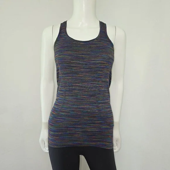 Lululemon Swiftly Tech Racerback Tank Top 2.0 Women Size 4 Run Rainbow Heather