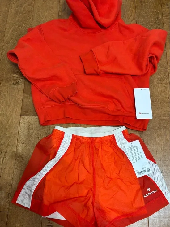 🔥Lululemon Steady State SuperLoft Hoodie + License to Train Shirts Set XS 🖍️ NWT