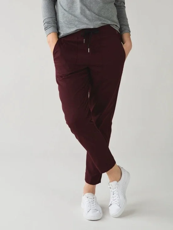 Lululemon &go Take You There Trouser Burgundy Size 10