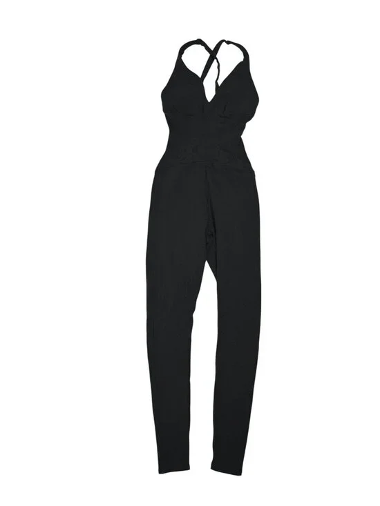 ALO Yoga Airbrush Sparks Fly Corset Onesie in Black