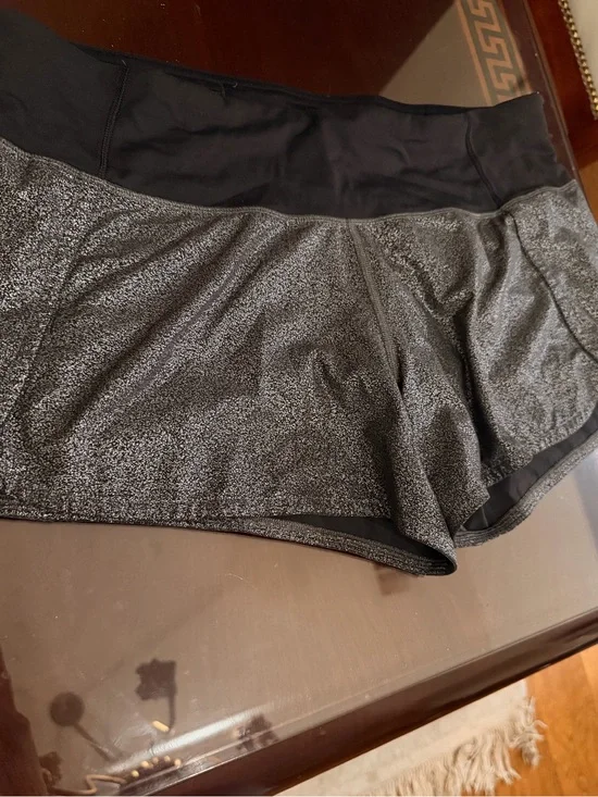 lululemon athletica Black and Heathered Gray Women's Performance Shorts