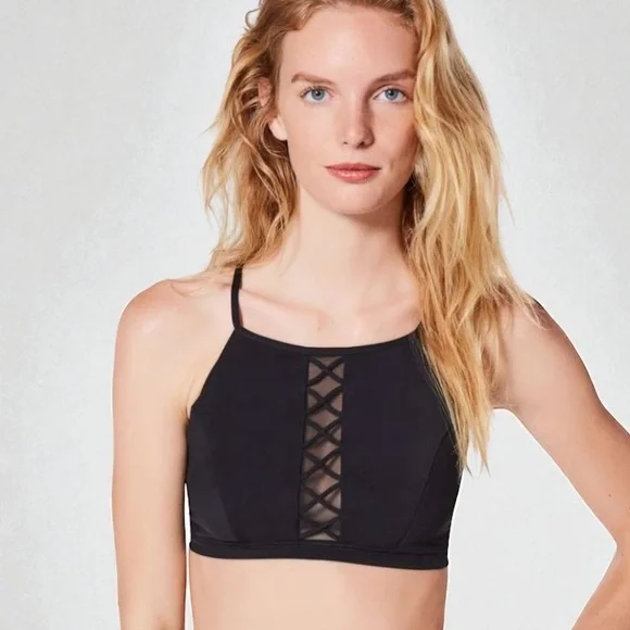 LULULEMON Shoreline Blck Swim Top