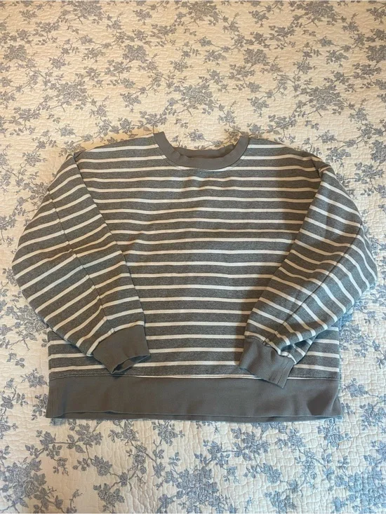 Lululemon Perfectly Oversized Fleece Crewneck Pullover Size Small Yachtie Stripe