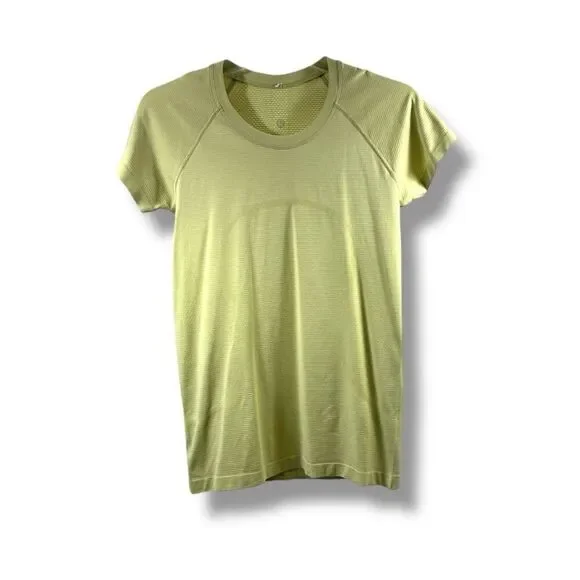 Lululemon Short Sleeve Swiftly Tech 2.0 in Yellow Size 8