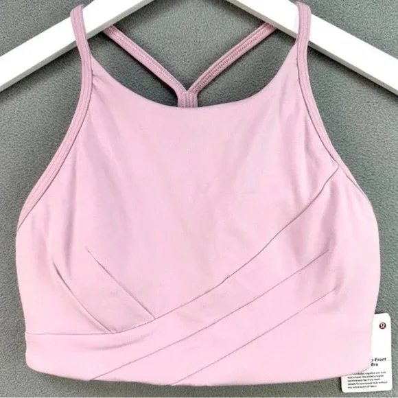 Lululemon Athletica Light Pink Strappy‎ Sports Bra Size 2
