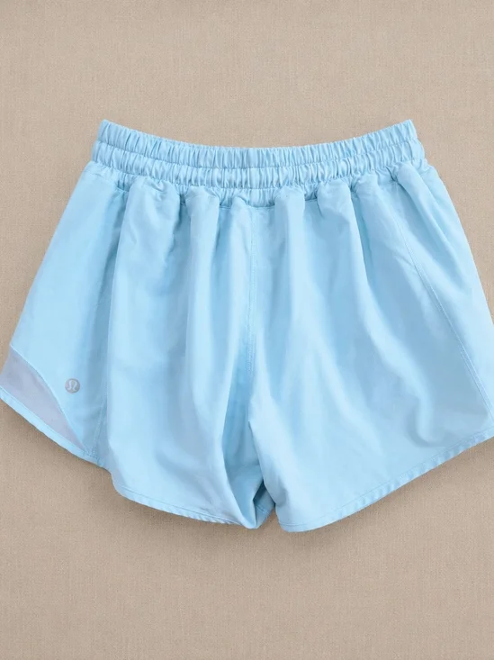 lululemon Speed Up Shorts Light Blue Size 6 Tall Lined Athletic Running