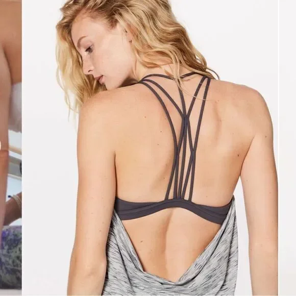 Lululemon Raise The Barre Tank Tiger Space Dye Black White / Dark Carbon