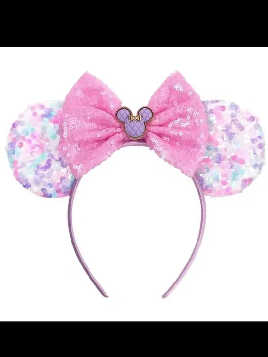 Disney Pink Purple Minnie Mouse Ears