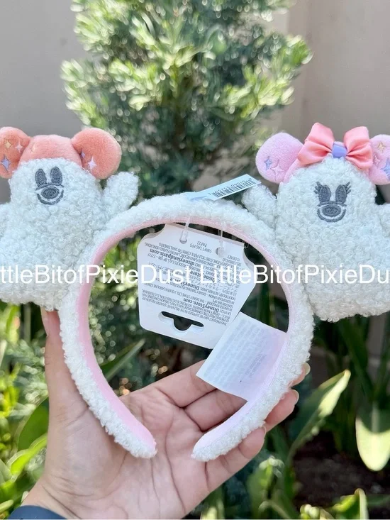 Disney Parks Halloween 2026 Mickey & Minnie Ghost Ear Headband