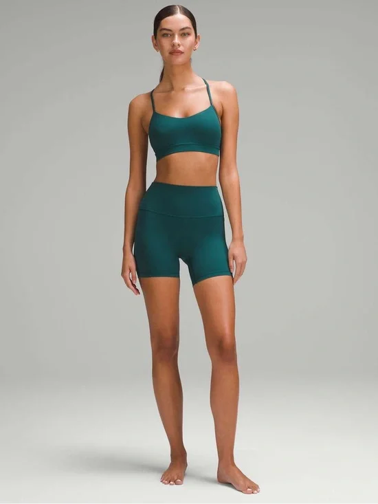 Lululemon Flow Y Nulu bra, Storm Teal