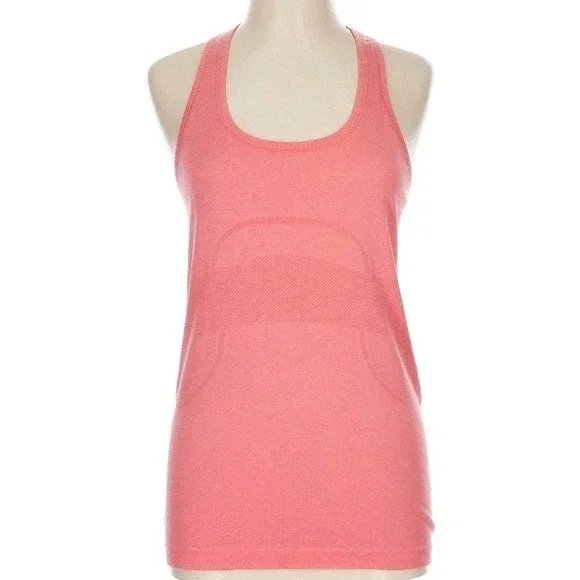 Lululemon Swiftly Tech Racerback Tank Top Womens 10 Running Gym‎ Yoga Orange
