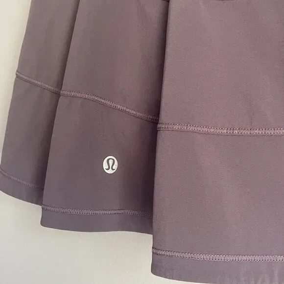 Lululemon Pace Rival Skirt Skort Size 4 Plum Mid Rise Grip Skort Lined LW8A79T
