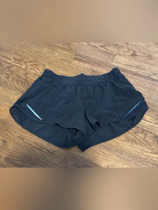 Lululemon Athletica Black Hotty Hot Shorts