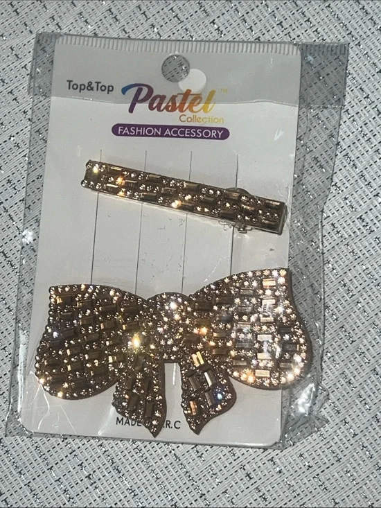 Rhinestone and crystal fashion barrettes / hair clips