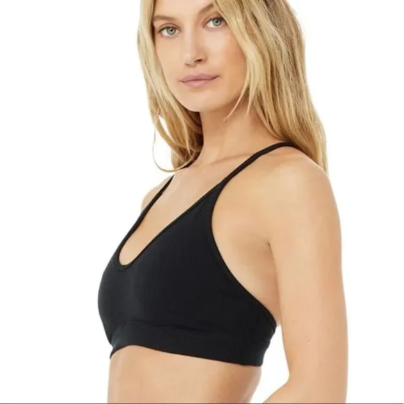 Alo Yoga Ribbed Blissful Bra‎ NWT