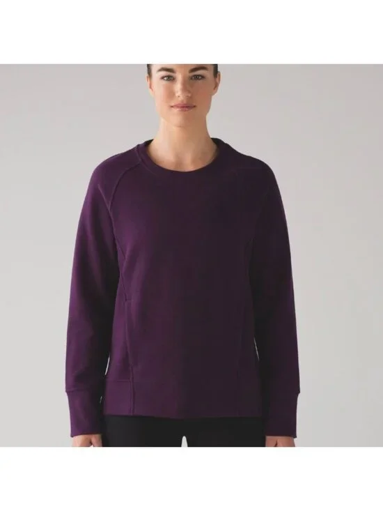 Lululemon Back To It Crew Darkest Magenta