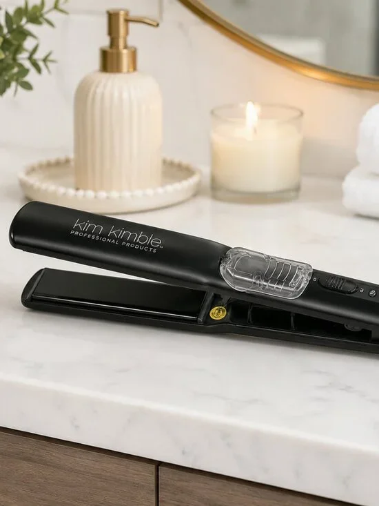 Kim Kimble Professional Black Hair Straightener Flat Iron