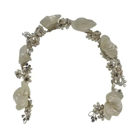 Anthropologie Delicate Pearl Quinette Headband
