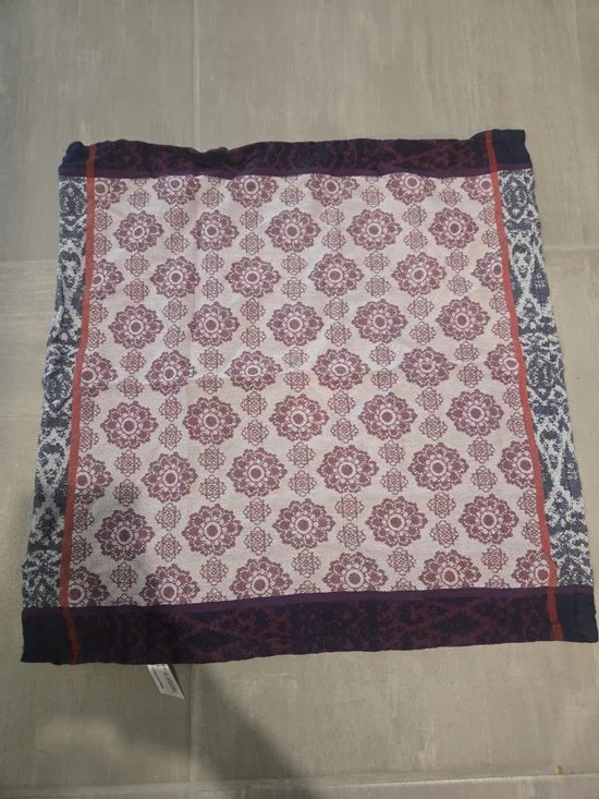 Anthropologie bohemian-style square bandana scarf