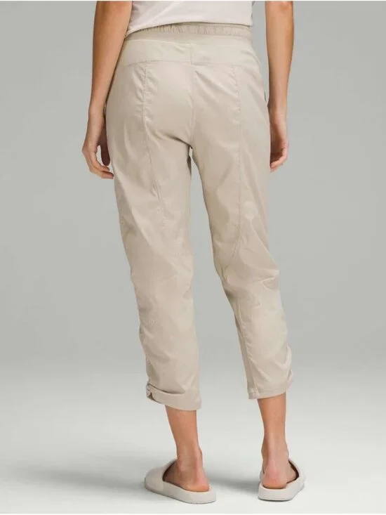 Lululemon Dance Studio Mid-Rise Cropped Lined Pant Mojave Tan
