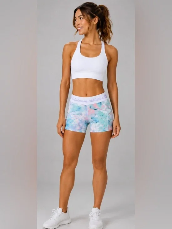 Lululemon What The Sport Short Full-On Luxtreme Blushed Illusion Multi Sz 6