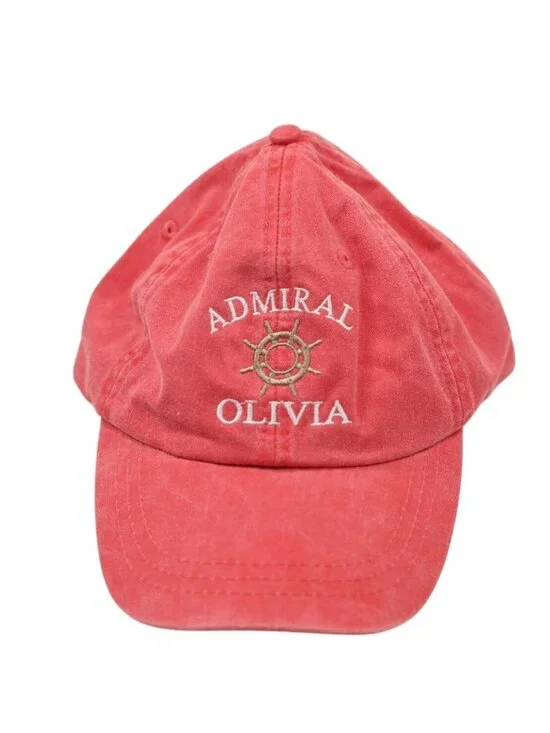 Admiral Olivia Adams Logo Hat in Red