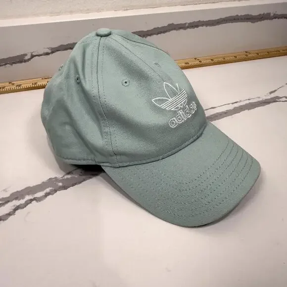 Adidas Baseball Cap Adjustable One Size Teal Sport Casual Strap-Back Relaxed‎