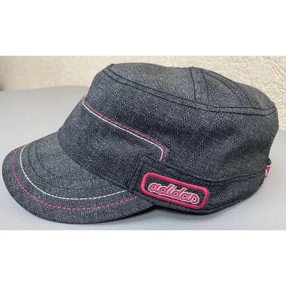 Adidas Women's Army Cap Hat Sparkle Glitter Gray Pink White Adjustable