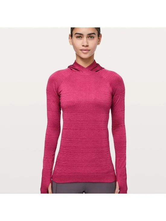 Lululemon Rest Less Hoodie Violet Red / Violet Red
