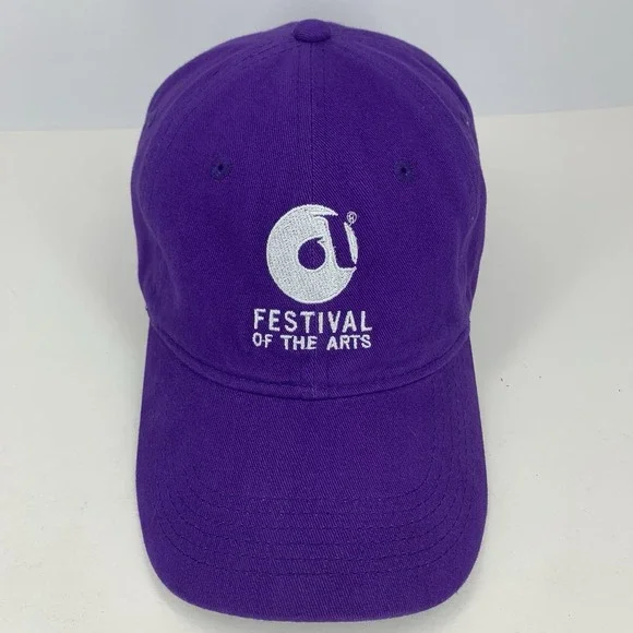 Festival of the Arts Council Hat Oklahoma City Purple Adjustable Baseball Cap