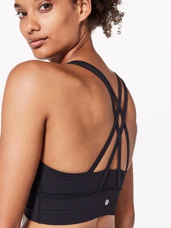 Lululemon Energy Bra *Long Line Black (Pad’s Included) Size 10