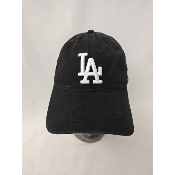 Women's New Era 9twenty MLB LA Dodgers Unstructured‎ Cotton Hat Cap Black White