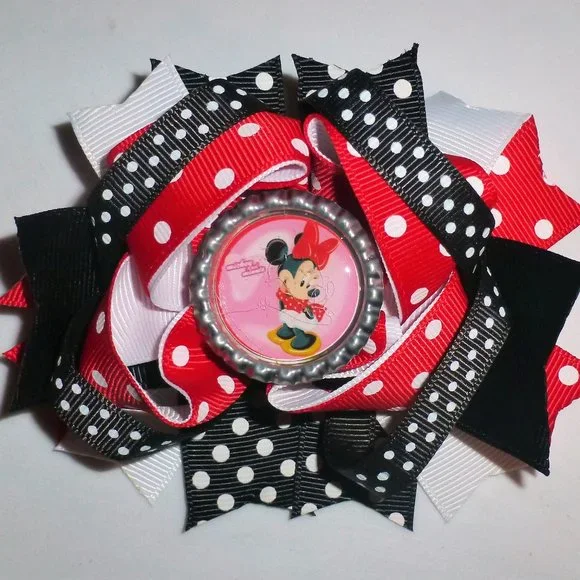 Minnie Mouse Girls 5-Inch Hair Bow Clip