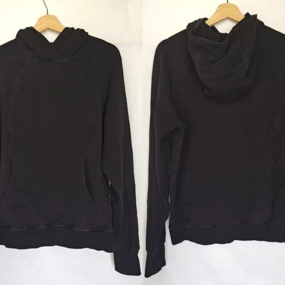 Lululemon‎ Scuba Pullover Hoodie Hooded Sweatshirt Black Est. 8 Medium Large