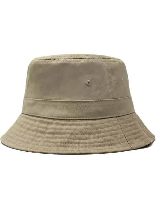 Unisex Khaki Cotton Summer Sun Boonie Style Beach Golf Fishing Bucket Hat