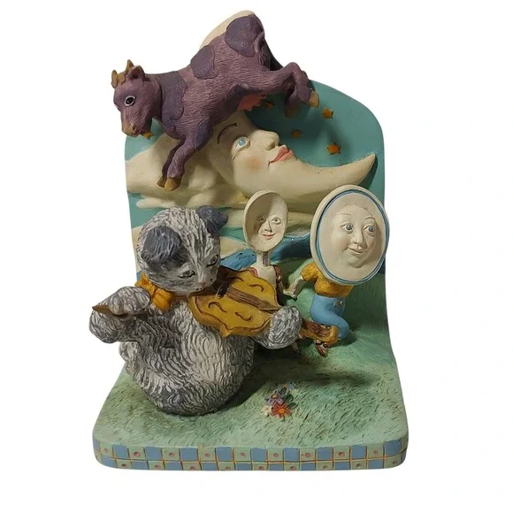 Nancy Faulkner Book End Hey Diddle Diddle Cat‎ and The Fiddle Childs Nursery SEE