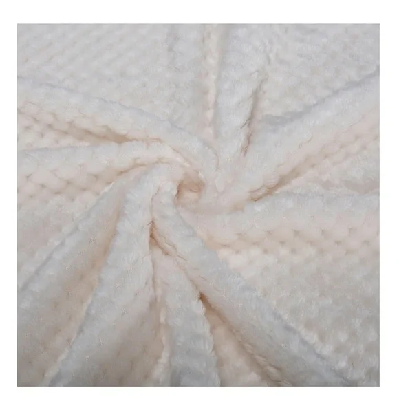 Cozy White Fuzzy Blanket