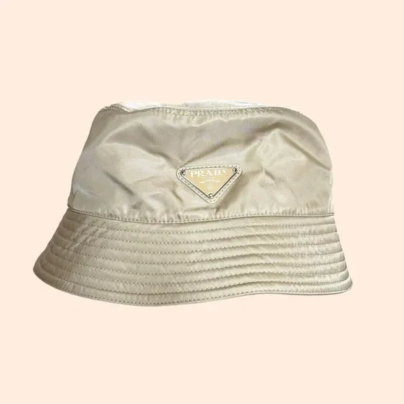 Prada Re-Nylon Logo Bucket Hat