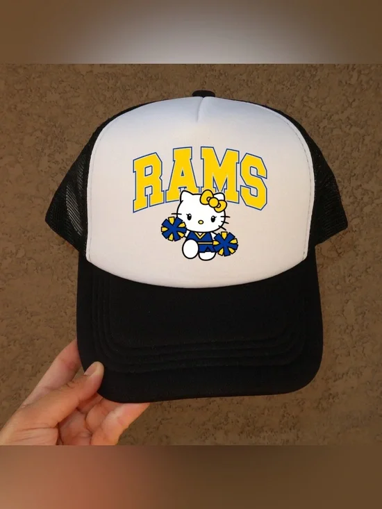 Hello Kitty Rams Football Trucker Hat