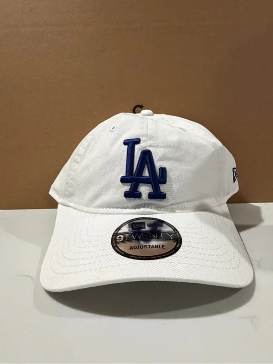 New Era 9TWENTY Adjustable Cap Los Angeles Dodgers White/Blue MLB One Size