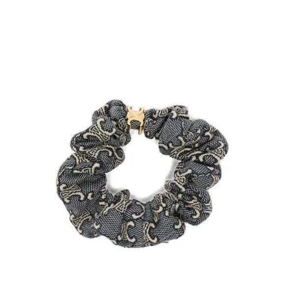 Jacquard Scrunchy In Cotton Polyester Polyamide