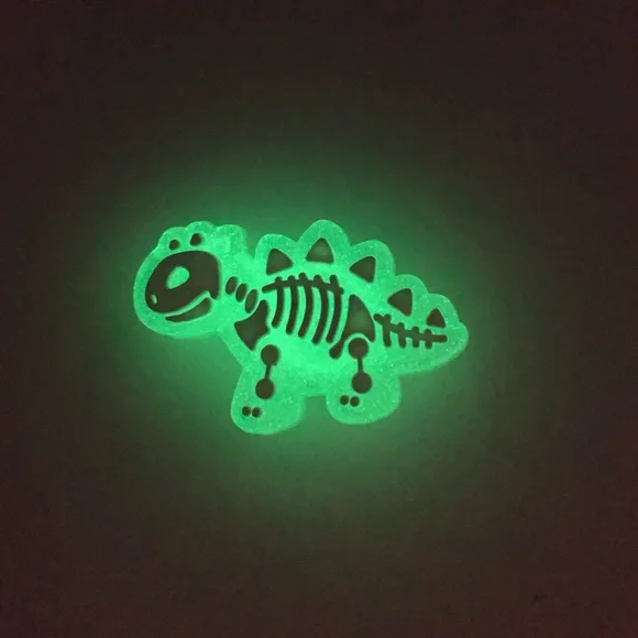 10/$13 Luminous Dinosaur Shoes Charm/Jibbitz